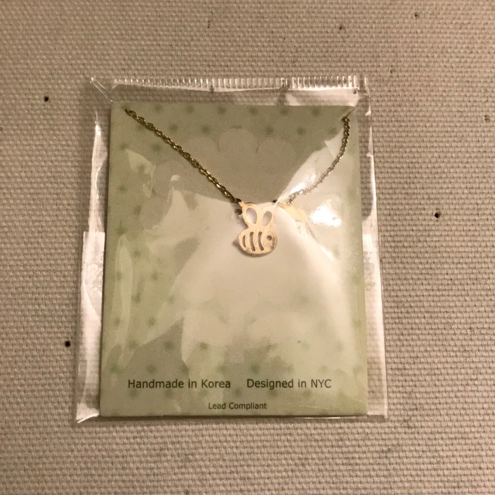 Gold Bee Necklace